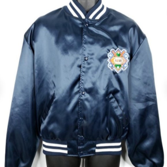 Baseball satin bomber jacket vintage